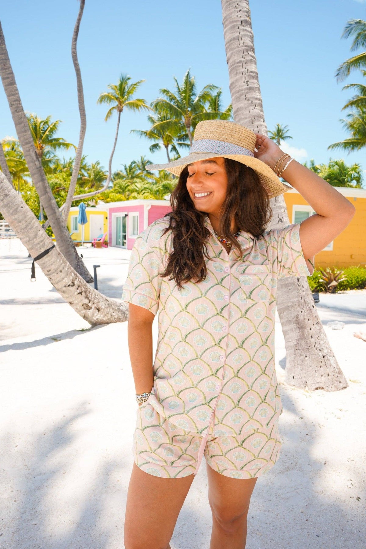 Salty Peach Pajama Set