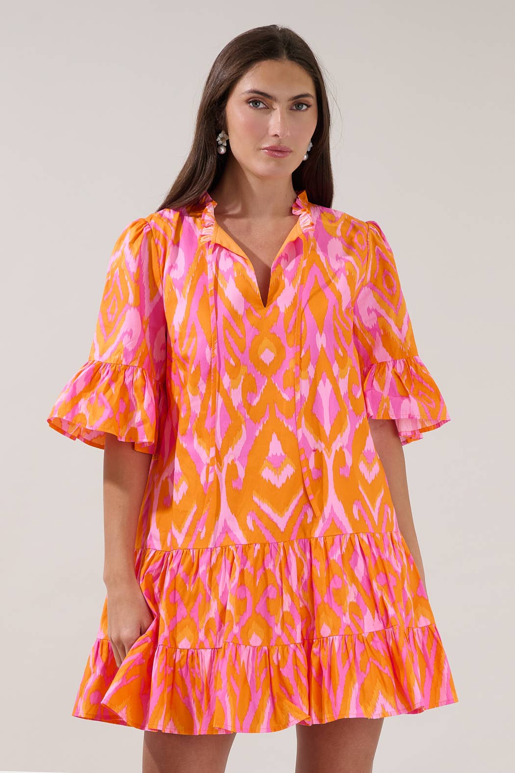 Indira Bell Sleeve Dress