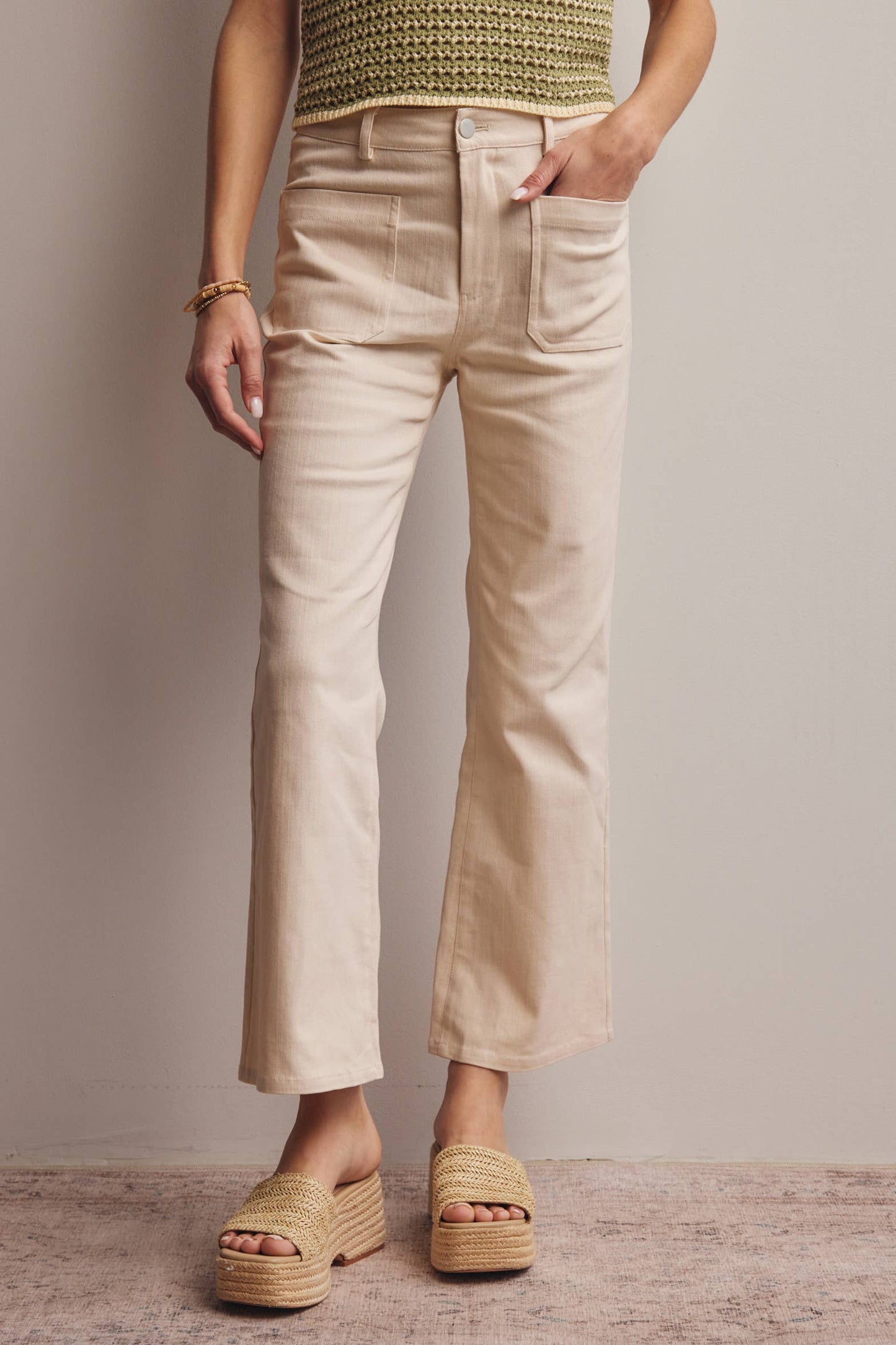 Twill Straight Pants