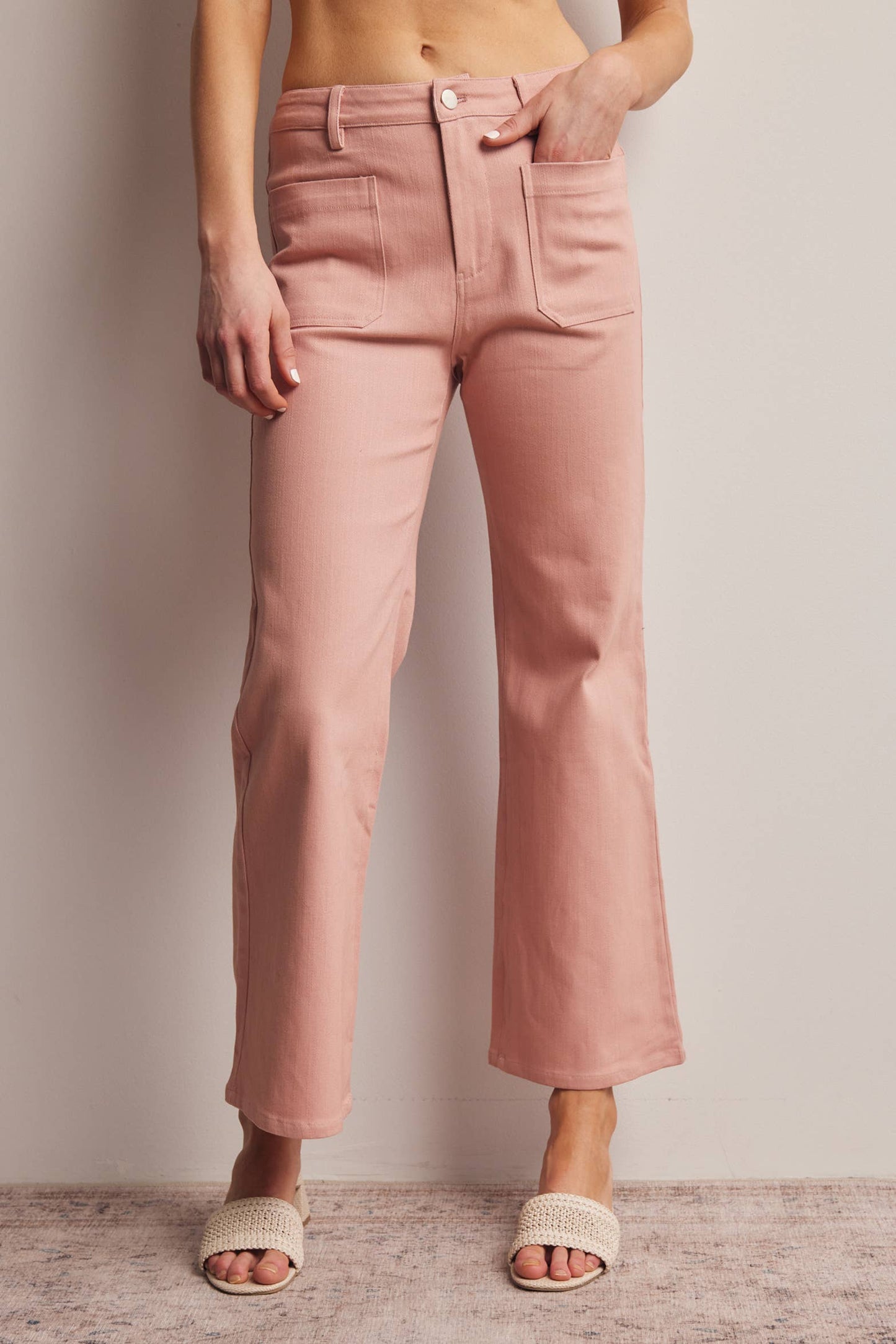 Twill Straight Pants
