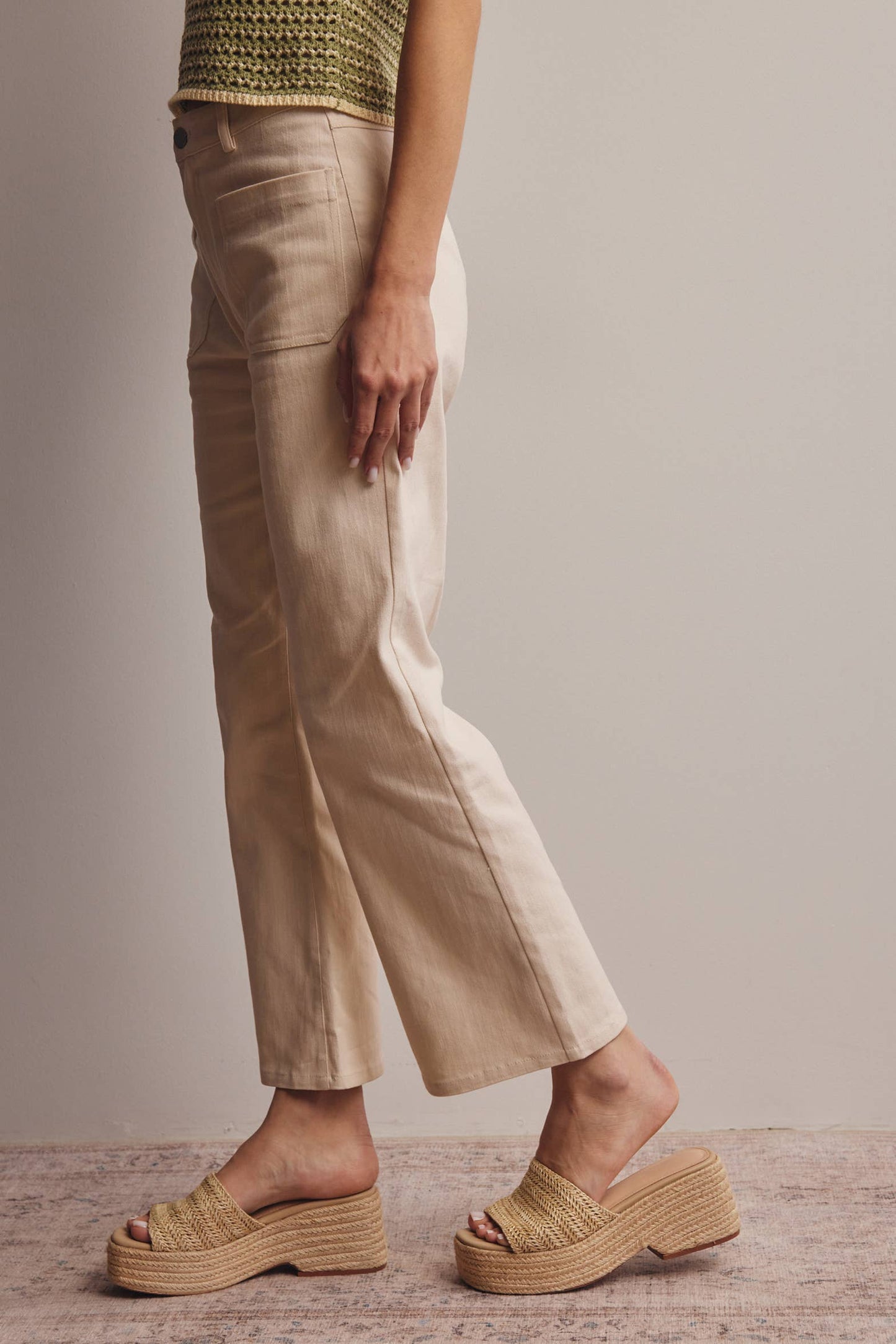 Twill Straight Pants
