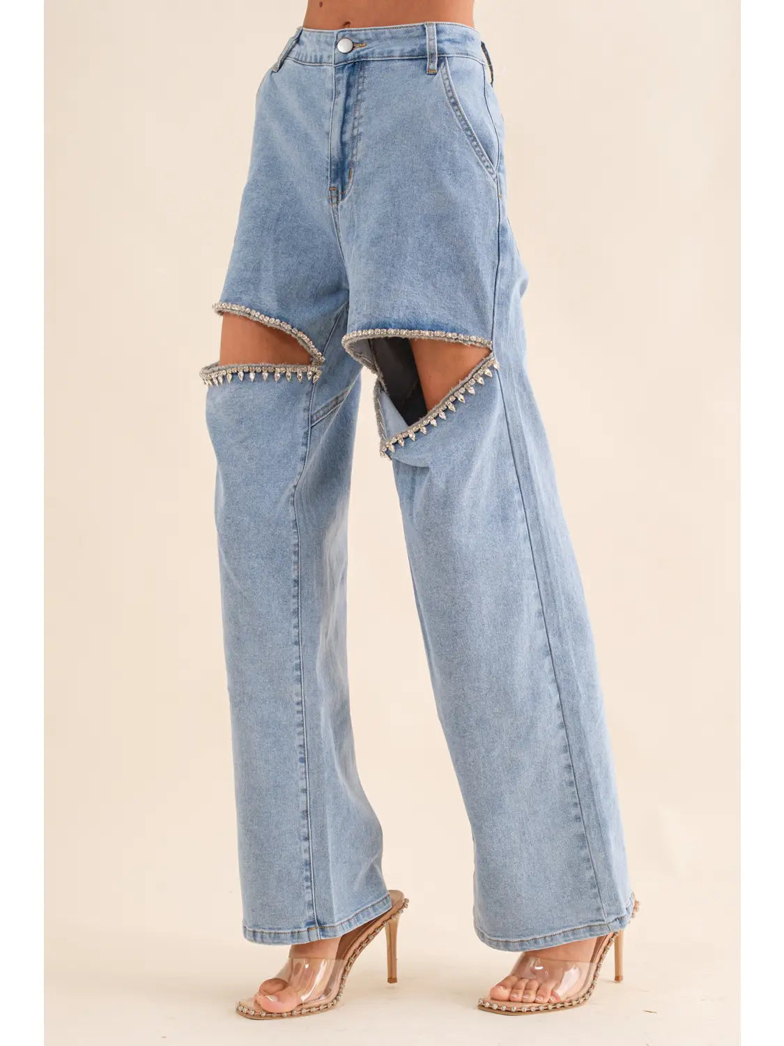 Washed Sage Denim Jeans
