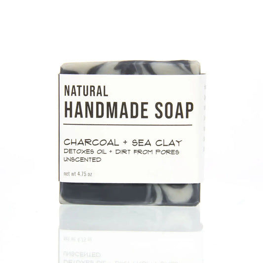 Charcoal and Sea Clay Bar Soap | Handmade